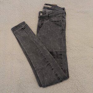 Levi's 535 Super Skinny Jeans 24 / 00 Gray Acid Wash - Like New